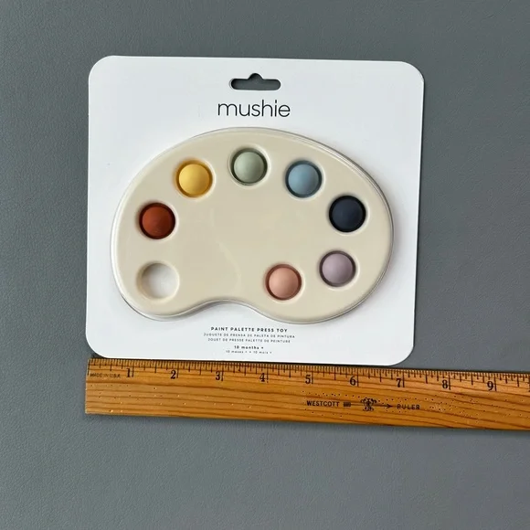Mushie Paint Palette Press Toy - Picture 2 of 5